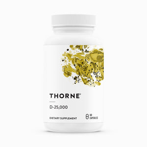 D-25,000 by Thorne Research. High Dose Vitamin D. 60 Caps. D3