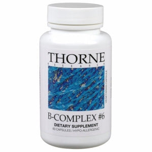 B-Complex #6 by Thorne Research. Active B Complex Containing Extra B6. 60 Caps.