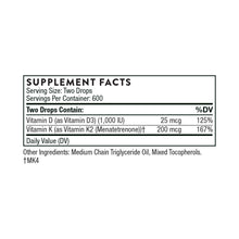 Vitamin D/K2 Drops by Thorne Research