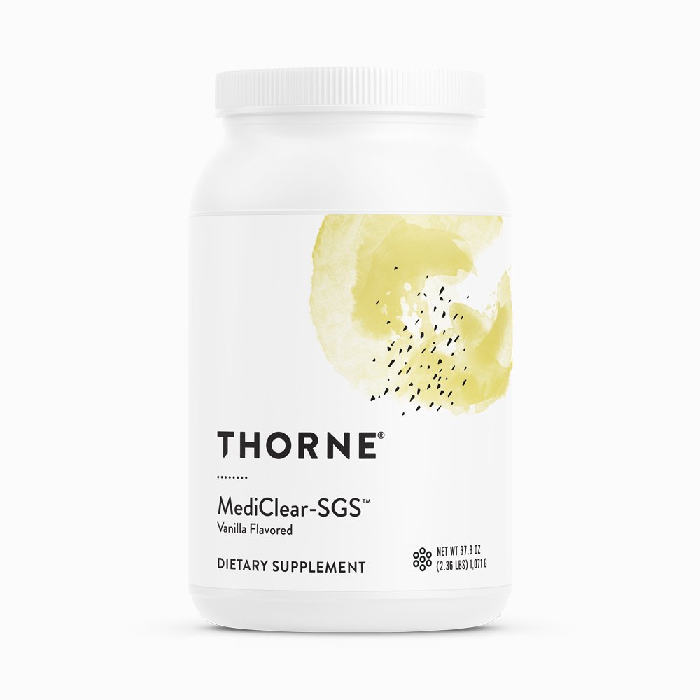MediClear-SGS, Vanilla by Thorne Research. 37.8oz. Protein w/Detox Cofactors