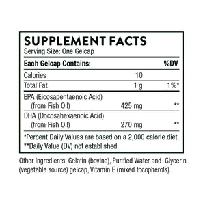 Super EPA Thorne Research Omega 3 Fish Oil.