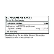 Molybdenum Glycinate by Thorne. 60 Veg. Caps. For People Sensitive To Fragrances