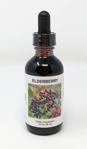Elderberry Tincture by Supreme Nutrition. 2oz. Organic Glycerin Extract