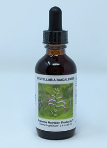 Scutellaria Tincture by Supreme Nutrition. OK for Kids. Candida, Sleep, Mood.